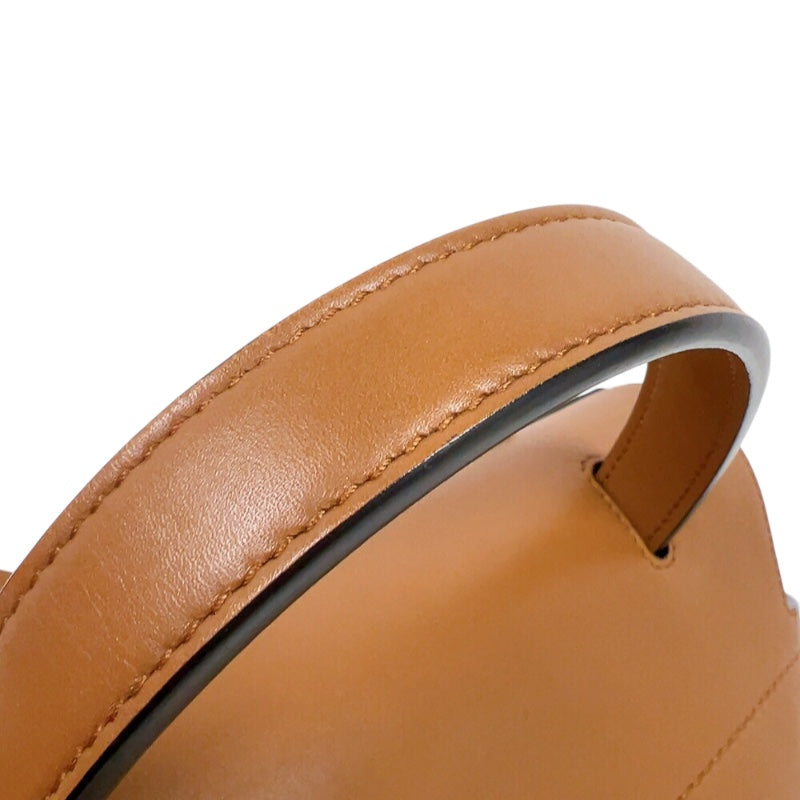 トッズ TOD’S ウェーブバッグ ブラウン/ブラック/レッド　シルバー金具 レザー レディース ハンドバッグ