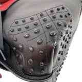 トッズ TOD’S ウェーブバッグ ブラウン/ブラック/レッド　シルバー金具 レザー レディース ハンドバッグ