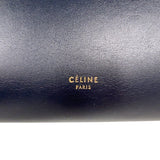セリーヌ CELINE ベルトバッグナノ ネイビー/レッド　ゴールド金具 ドラムドカーフ レディース ハンドバッグ