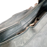 バレンシアガ BALENCIAGA ザ・ジャイアントシティ 173084 ブルー　シルバー金具 レザー レディース ハンドバッグ