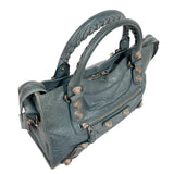 バレンシアガ BALENCIAGA ザ・ジャイアントシティ 173084 ブルー　シルバー金具 レザー レディース ハンドバッグ