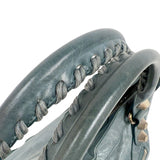 バレンシアガ BALENCIAGA ザ・ジャイアントシティ 173084 ブルー　シルバー金具 レザー レディース ハンドバッグ