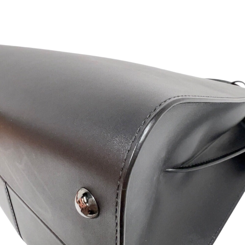 デルヴォー DELVAUX ルーモアMM AA0661AAM099ZPM ブラック　シルバー金具 レザー レディース ハンドバッグ