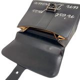 デルヴォー DELVAUX ルーモアMM AA0661AAM099ZPM ブラック　シルバー金具 レザー レディース ハンドバッグ