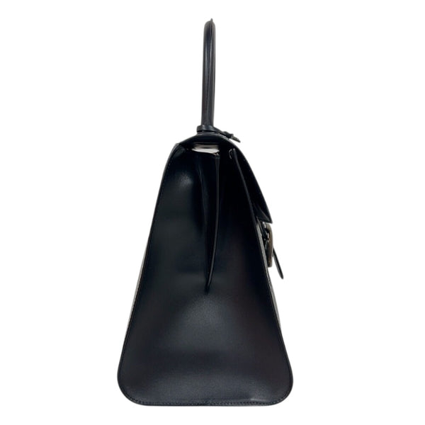 デルヴォー DELVAUX ルーモアMM AA0661AAM099ZPM ブラック　シルバー金具 レザー レディース ハンドバッグ