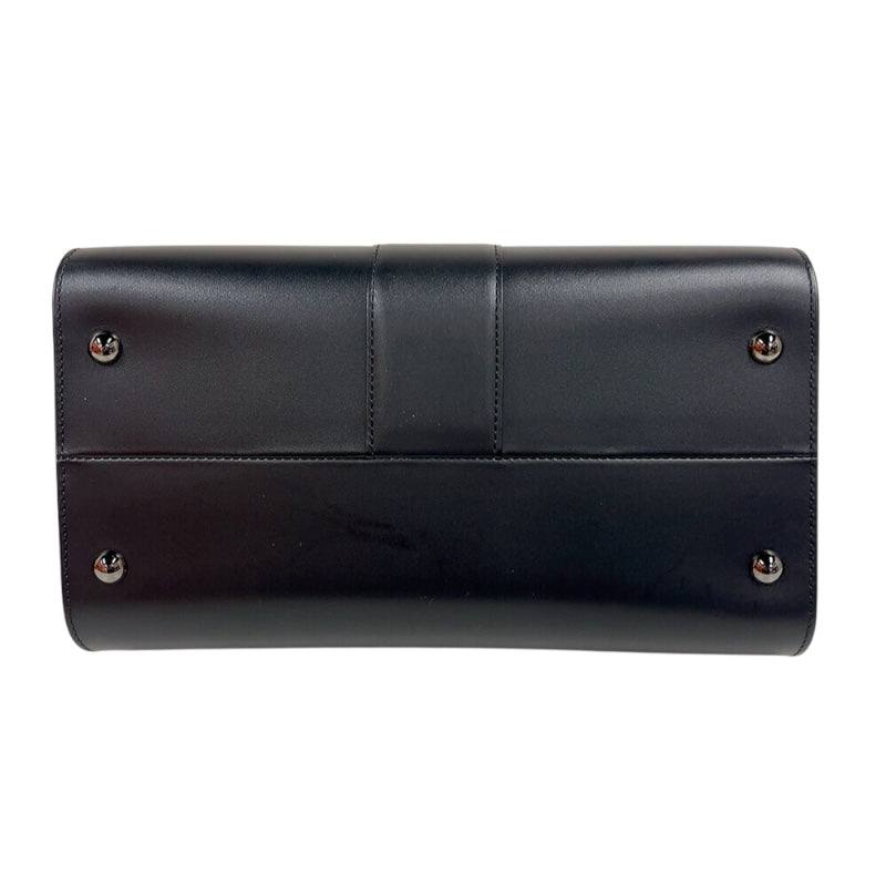デルヴォー DELVAUX ルーモアMM AA0661AAM099ZPM ブラック　シルバー金具 レザー レディース ハンドバッグ
