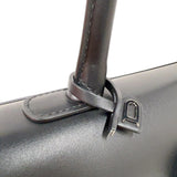 デルヴォー DELVAUX ルーモアMM AA0661AAM099ZPM ブラック　シルバー金具 レザー レディース ハンドバッグ