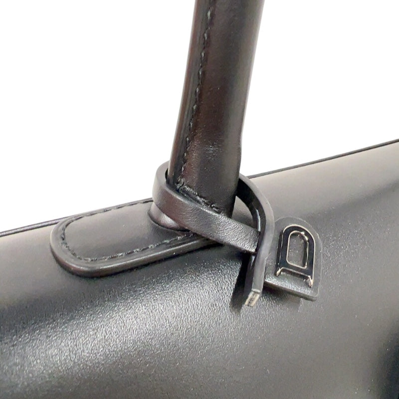 デルヴォー DELVAUX ルーモアMM AA0661AAM099ZPM ブラック　シルバー金具 レザー レディース ハンドバッグ