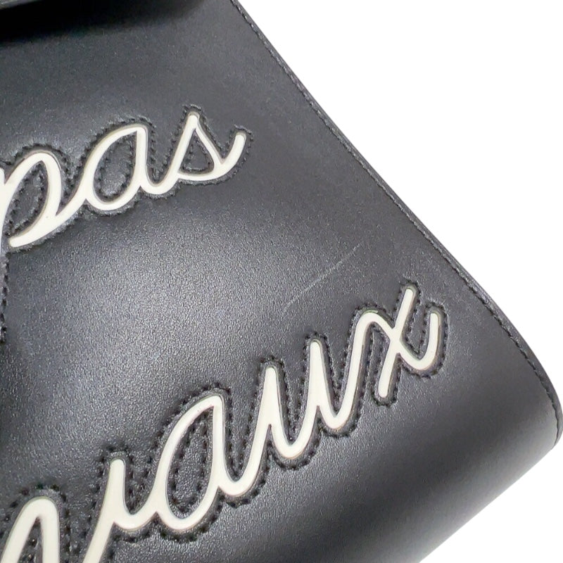 デルヴォー DELVAUX ルーモアMM AA0661AAM099ZPM ブラック　シルバー金具 レザー レディース ハンドバッグ