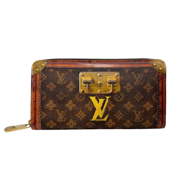 ルイ・ヴィトン LOUIS VUITTON ジッピー・ウォレット　トランスフォームド M42616 ブラウン　ゴールド金具 モノグラムキャンバス ユニセックス 長財布