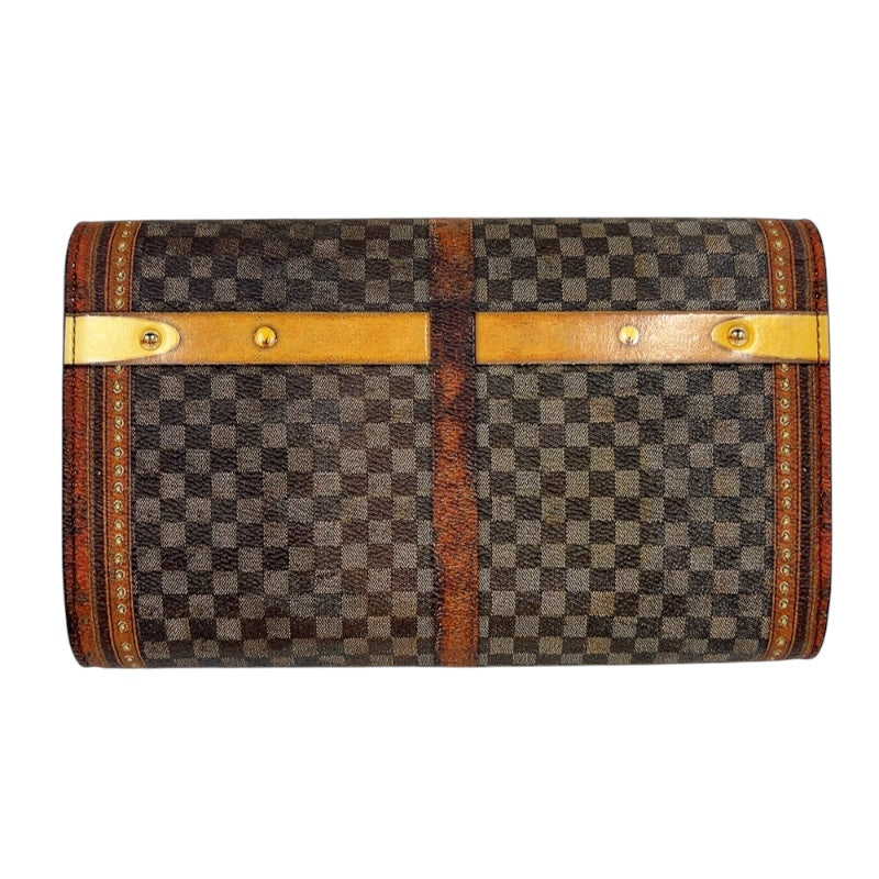 ルイ・ヴィトン LOUIS VUITTON ポルトフォイユ・ツイストチェーン　トランスフォームド M63594 ブラウン　シルバー金具 PVC レディース ショルダーバッグ