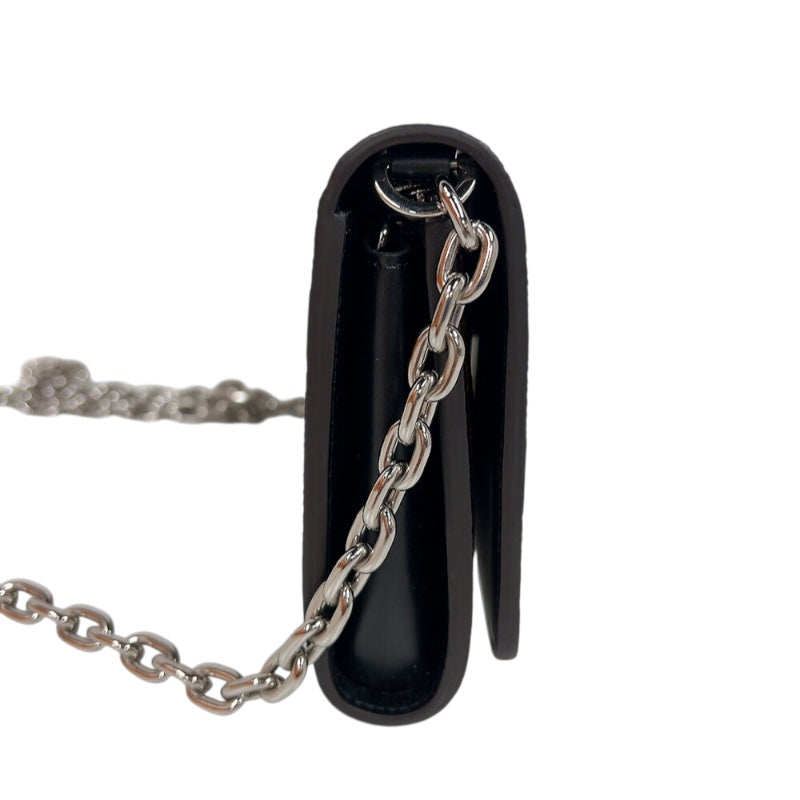 ルイ・ヴィトン LOUIS VUITTON ポルトフォイユ・ツイストチェーン　トランスフォームド M63594 ブラウン　シルバー金具 PVC レディース ショルダーバッグ