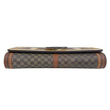 ルイ・ヴィトン LOUIS VUITTON ポルトフォイユ・ツイストチェーン　トランスフォームド M63594 ブラウン　シルバー金具 PVC レディース ショルダーバッグ