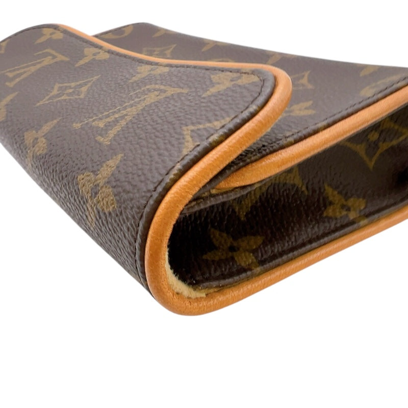 ルイ・ヴィトン LOUIS VUITTON ポシェット・フロランティーヌ M51855 ブラウン　ゴールド金具 モノグラム レディース ショルダーバッグ