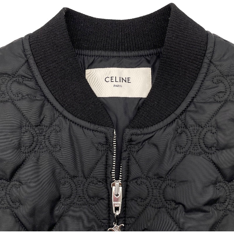 セリーヌ CELINE トリオンフ総柄ナイロンキルティングジャケット RV0JR0281 ブラック ナイロン メンズ その他アウター