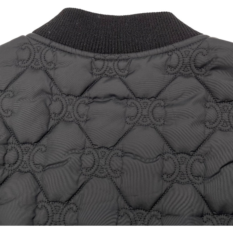 セリーヌ CELINE トリオンフ総柄ナイロンキルティングジャケット RV0JR0281 ブラック ナイロン メンズ その他アウター