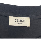 セリーヌ CELINE トリオンフ刺繍長袖Tシャツ RX017507Z ブラック コットン メンズ 長袖Ｔシャツ