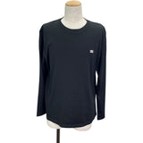 セリーヌ CELINE トリオンフ刺繍長袖Tシャツ RX017507Z ブラック コットン メンズ 長袖Ｔシャツ