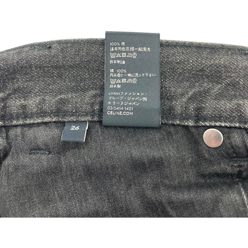 セリーヌ CELINE ウェスリーブラックデストロイドデニムパンツ 2N850247Y グレー デニム メンズ デニムパンツ