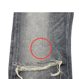 セリーヌ CELINE ウェスリーブラックデストロイドデニムパンツ 2N850247Y グレー デニム メンズ デニムパンツ