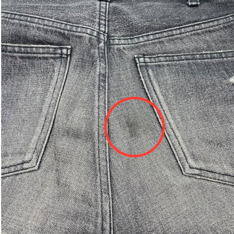 セリーヌ CELINE ウェスリーブラックデストロイドデニムパンツ 2N850247Y グレー デニム メンズ デニムパンツ