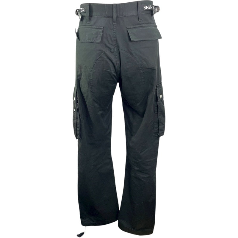 セリーヌ CELINE ミドルライズカーゴパンツ 2Z603219I ブラック 綿 メンズ カーゴパンツ