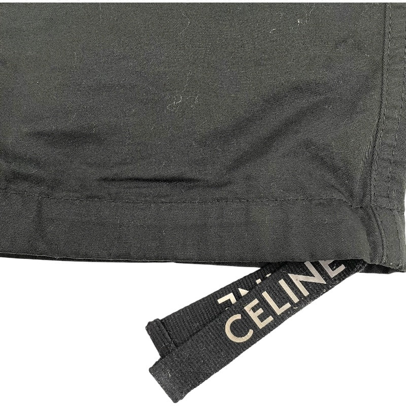 セリーヌ CELINE ミドルライズカーゴパンツ 2Z603219I ブラック 綿 メンズ カーゴパンツ