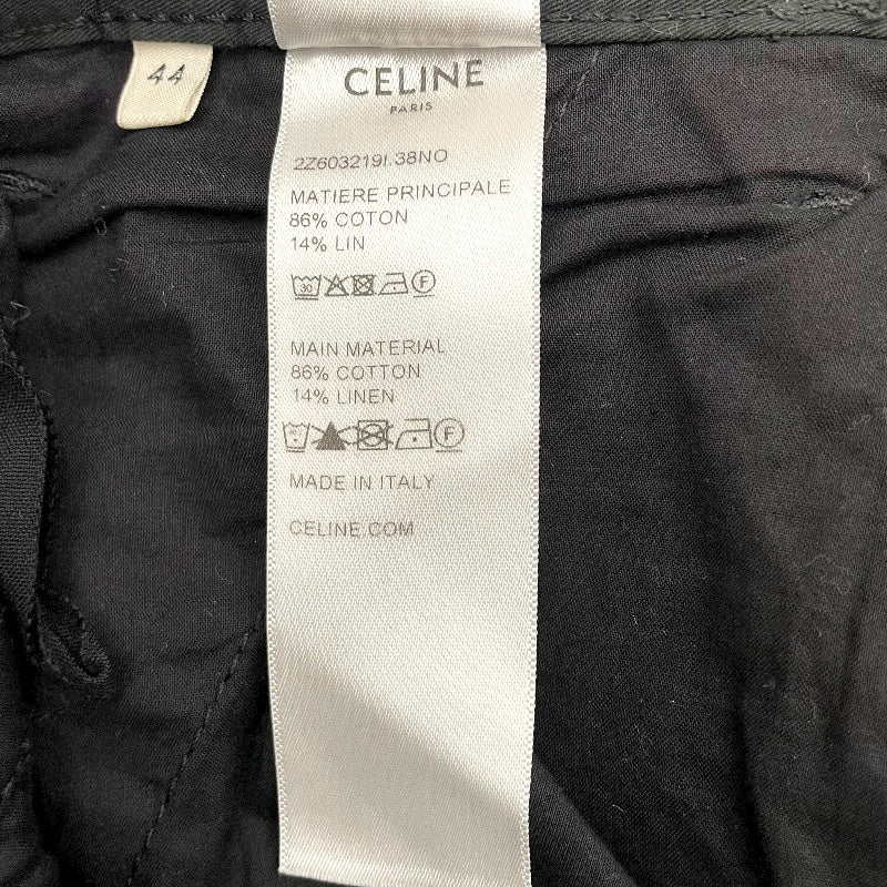 セリーヌ CELINE ミドルライズカーゴパンツ 2Z603219I ブラック 綿 メンズ カーゴパンツ