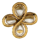 シャネル CHANEL 94A　ココマーククロスパールブローチ ゴールド GP レディース ブローチ