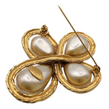 シャネル CHANEL 94A　ココマーククロスパールブローチ ゴールド GP レディース ブローチ