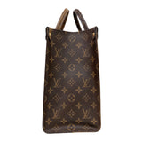 ルイ・ヴィトン LOUIS VUITTON オンザゴーMM M45321 ブラウン　ゴールド金具 モノグラム・リバース レディース ハンドバッグ