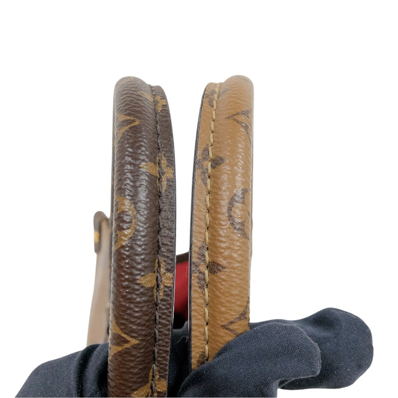 ルイ・ヴィトン LOUIS VUITTON オンザゴーMM M45321 ブラウン　ゴールド金具 モノグラム・リバース レディース ハンドバッグ