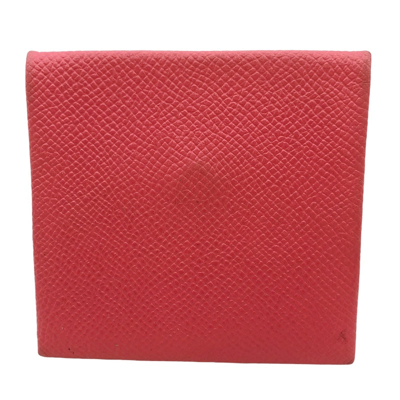 エルメス HERMES バスティア T刻印　(2015年) ローズアザレ ヴォーエプソン ユニセックス コインケース