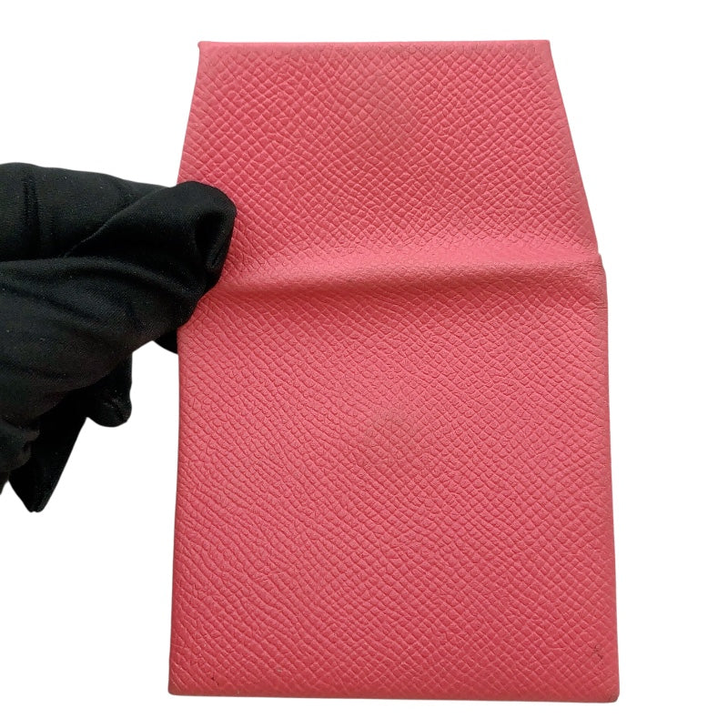 エルメス HERMES バスティア T刻印　(2015年) ローズアザレ ヴォーエプソン ユニセックス コインケース