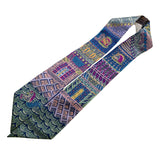 エルメス HERMES ツイリー　SUPER　SILK　QUEST 紫/緑/青 シルク100％ レディース スカーフ