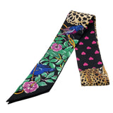 エルメス HERMES ツイリー Extrives Parisielu ブラック シルク100％ レディース スカーフ