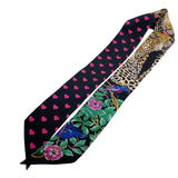 エルメス HERMES ツイリー Extrives Parisielu ブラック シルク100％ レディース スカーフ