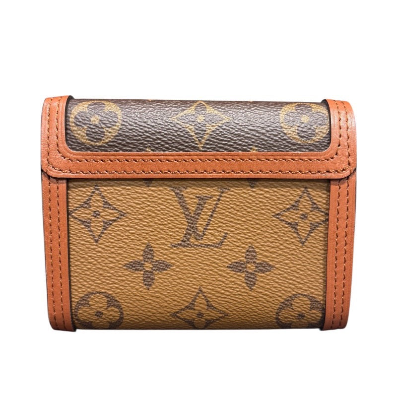 ルイ・ヴィトン LOUIS VUITTON ポルトフォイユ・ドーフィーヌ コンパクト M68725 モノグラムリバース PVC レディース 三つ折り財布