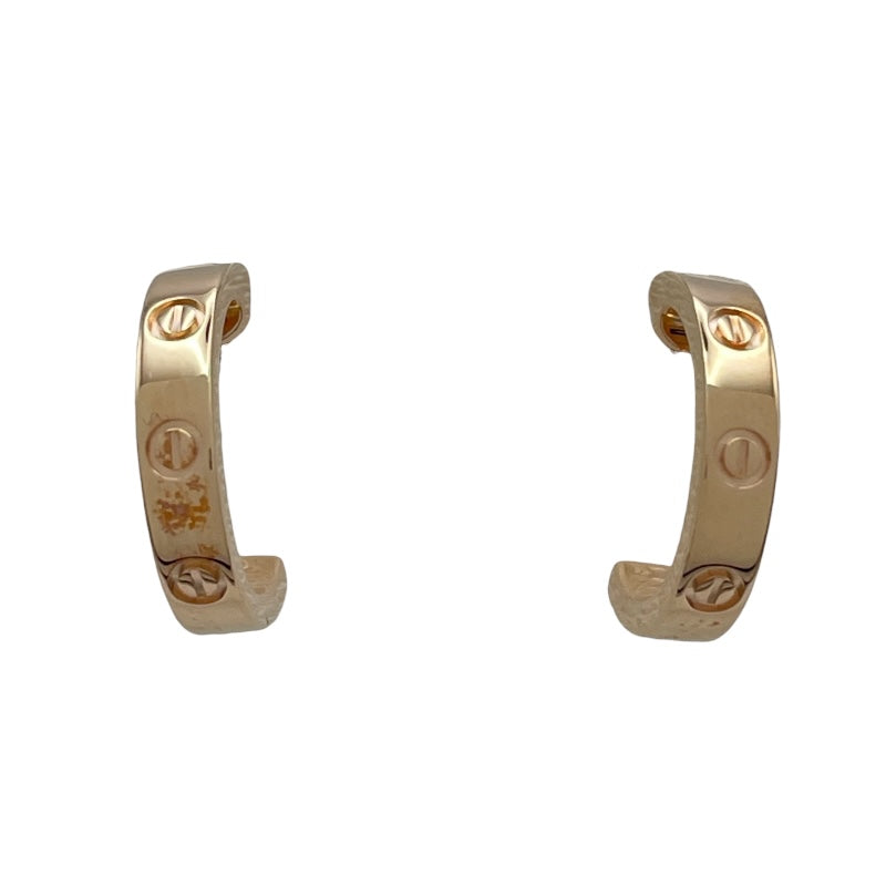 カルティエ Cartier ミニラブピアス ピンクゴールド Au750 ジュエリー