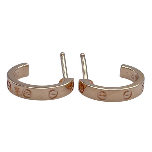 カルティエ Cartier ミニラブピアス ピンクゴールド Au750 ジュエリー
