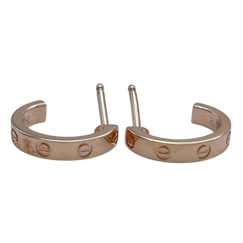 カルティエ Cartier ミニラブピアス ピンクゴールド Au750 ジュエリー