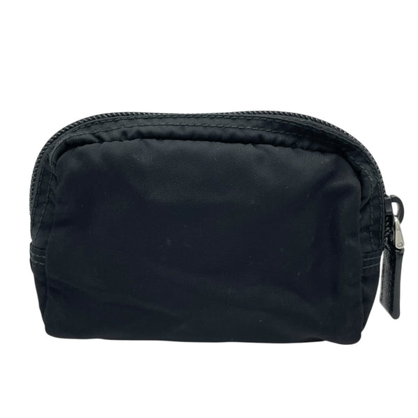 プラダ PRADA トライアングルロゴポーチ ブラック ナイロン ユニセックス ポーチ