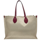 グッチ GUCCI GUCCIプリントラージトート 772177 ベージュ キャンバス/レザー ユニセックス トートバッグ