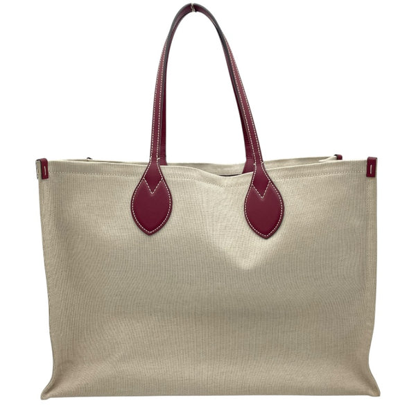 グッチ GUCCI GUCCIプリントラージトート 772177 ベージュ キャンバス/レザー ユニセックス トートバッグ