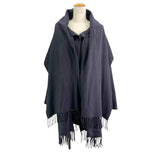 サルヴァトーレ・フェラガモ Salvatore Ferragamo カシミヤケープコート ブラック カシミヤ レディース その他アウター