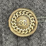 シャネル CHANEL ウールステンカラーコート P44589 ネイビー ウール レディース ステンカラーコート