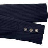 シャネル CHANEL ウールステンカラーコート P44589 ネイビー ウール レディース ステンカラーコート