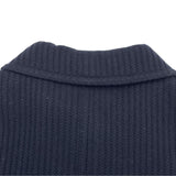 シャネル CHANEL ウールステンカラーコート P44589 ネイビー ウール レディース ステンカラーコート