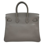 エルメス HERMES バーキン25 Y刻印　(2020年製) グリアスファルト　シルバー金具 トリヨンノビーヨ レディース ハンドバッグ