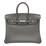 エルメス HERMES バーキン25 Y刻印　(2020年製) グリアスファルト　シルバー金具 トリヨンノビーヨ レディース ハンドバッグ